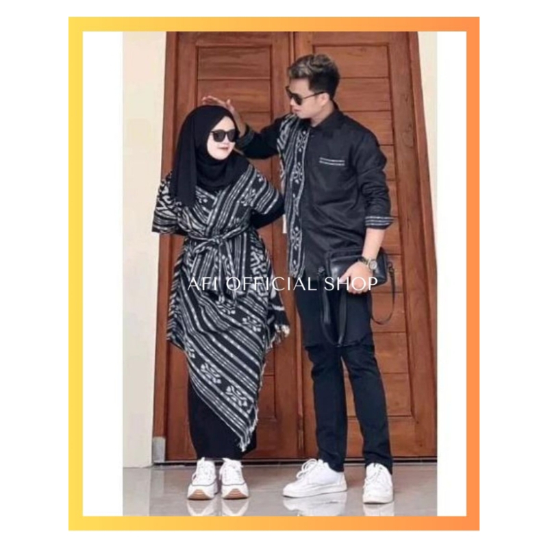 READY STOCK - DRESS COUPLE TENUN - BAJU TENUN COUPLE - COUPLE TENUN KONDANGAN - COUPLE TENUN PASANGA