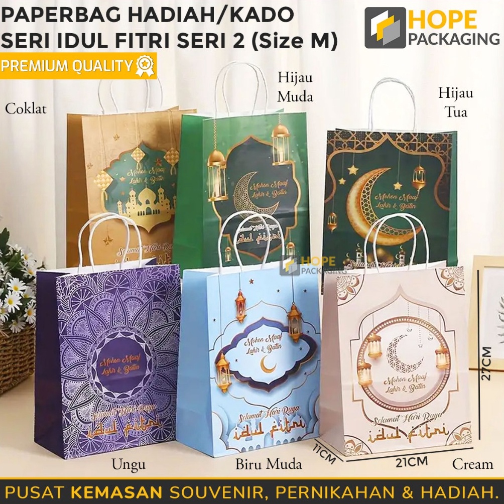 

MANTAP Paper Bag Seri Idul Fitri Size M 27 x 21 x 11 cm Tas Kertas Kantong Lebaran Paper Bag Hampers Eid Mubarak Tas Lebaran Paper Bag Tas Jinjing Goodie Bag Lebaran Paper Bag Kue Kering