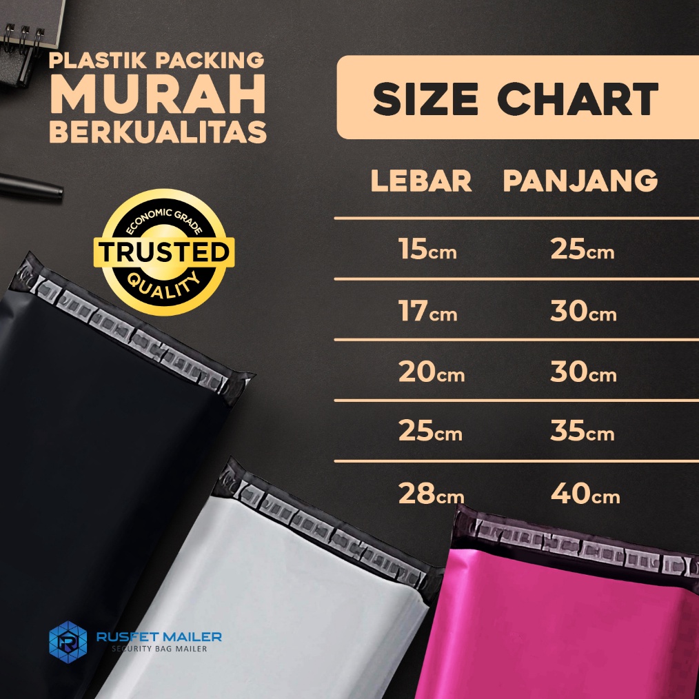 

EKSKLUSIF Amplop Plastik Polymailer Low Cost Plastik Packing Polos Olshop Termurah Polymailer Amplop Packing Olshop