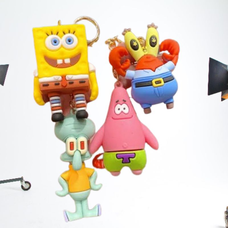 Gantungan Kunci Spongebob Squarepants Ganci Spongebob Lucu
