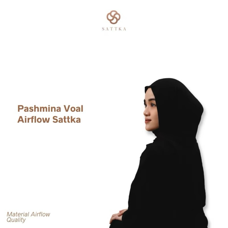 (original sattka) Pashmina voal airflow sattka