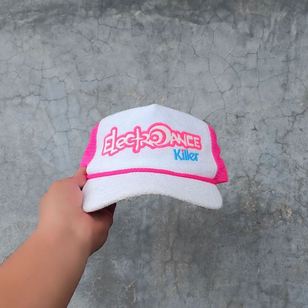 Topi Vintage Trucker Rope Hat Electro Dance Original