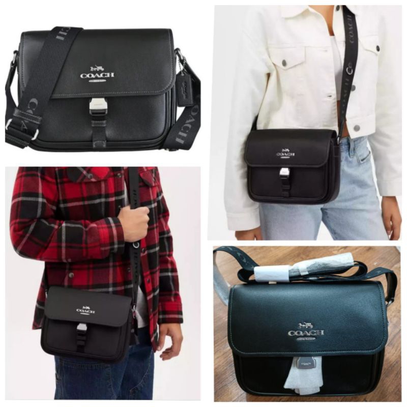 Tas Branded Coach Pace Messanger Black UNISEX Original