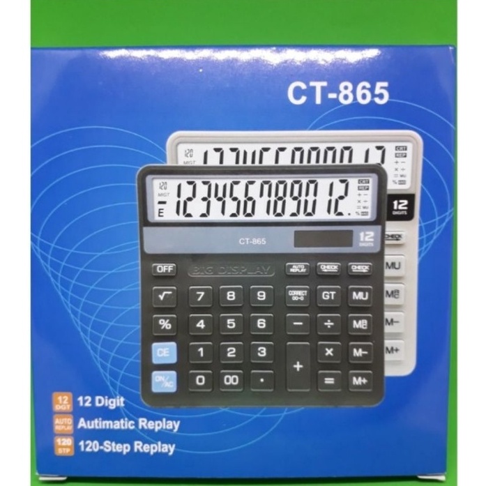 

GEBYAR PROMO KALKULATOR MEJA CT 865 Check Correct Calculator Desktop CT865