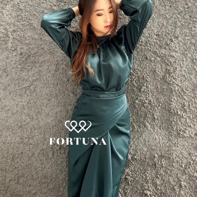 HJ6 ASLI FORTUNA Dyra 3 Ways Dress Bridesmaids Sabrina Dyra Dress Fortuna Lilit Gamis by FORTUNA FOR