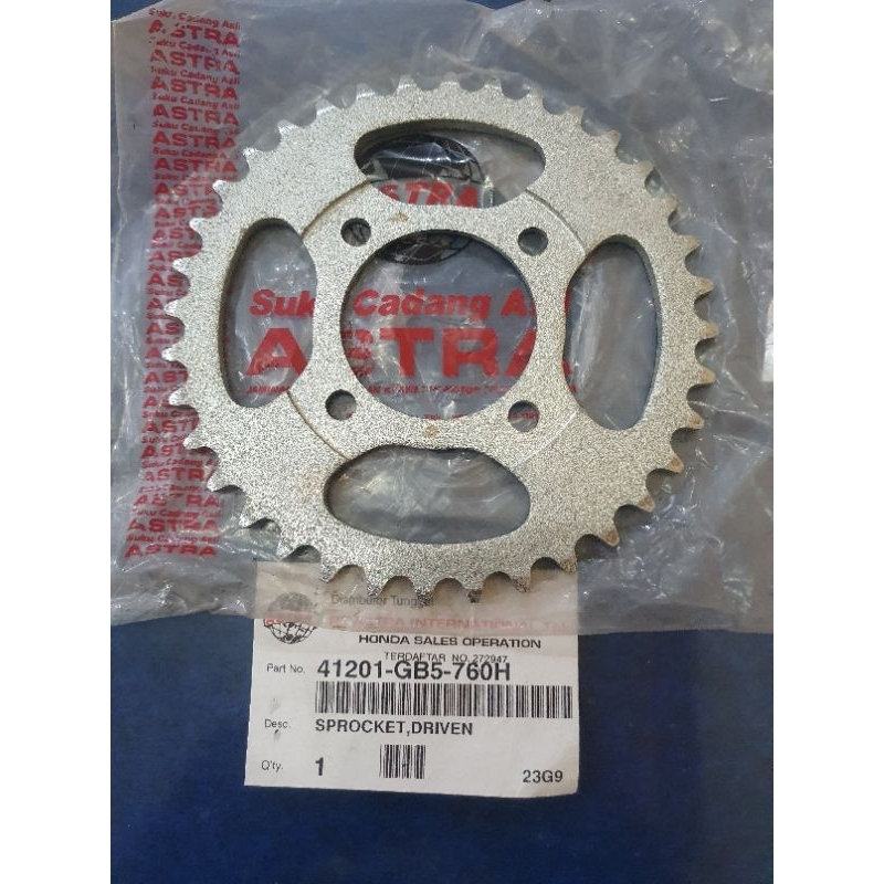 GIR GEAR BELAKANG MOTOR ASTREA C800 ASTRA ASLI 41201 GB5 760H