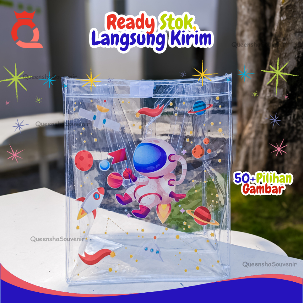 

Tas Souvenir Hampers Bingkisan Snack Mika Bening Transparan Ulang Tahun Ultah Anak Laki Laki Perempuan Unik Lucu Potrait MP6