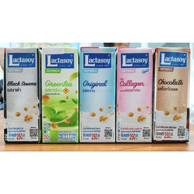 

[HALAL] Lactasoy susu kedelai murni Asli Thailand kemasan 250ml