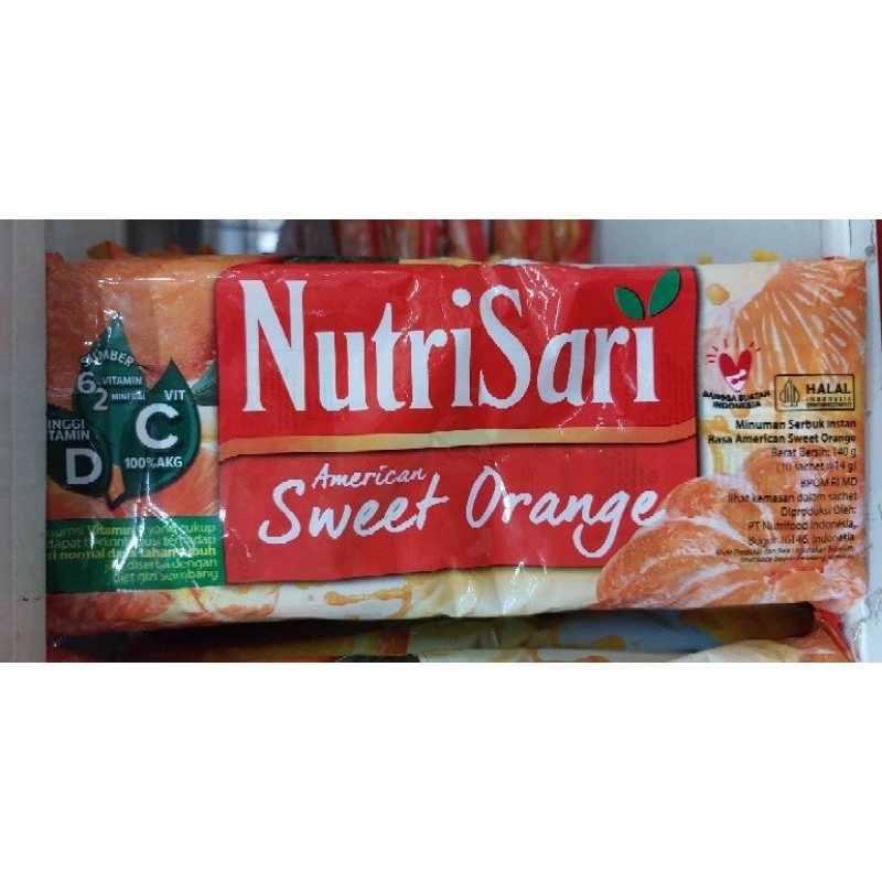 

KZ - nutrisari american sweet orange 10 sachet x 14g