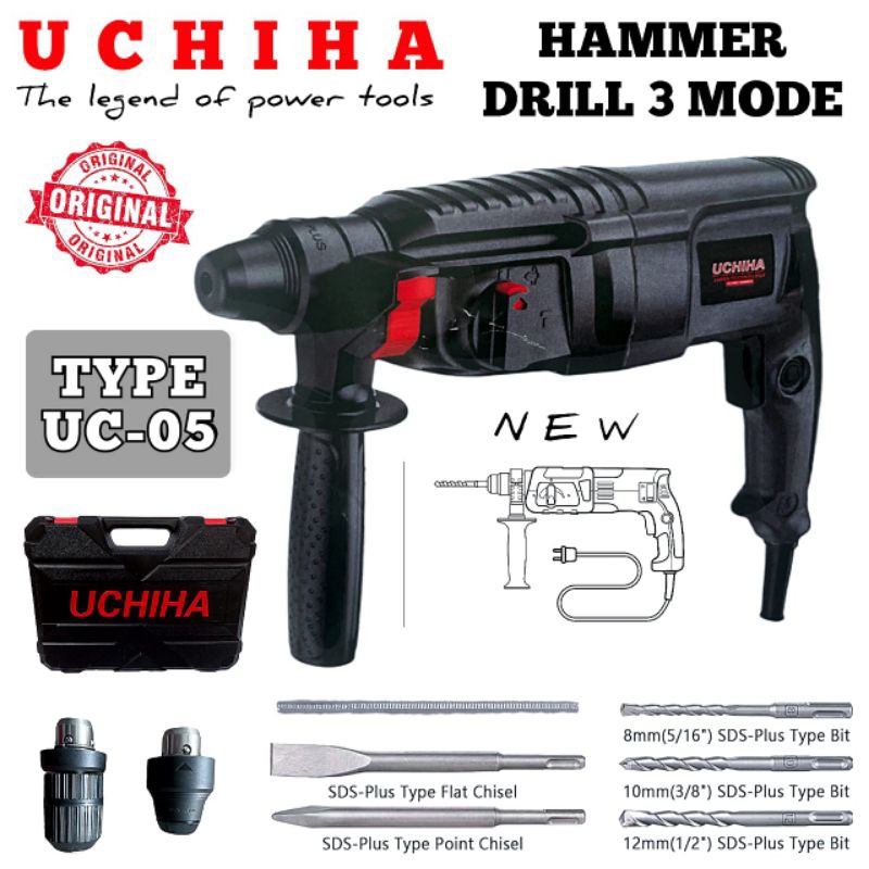 hammer drill bobok beton uchiha mesin bor jack penjebol tembok