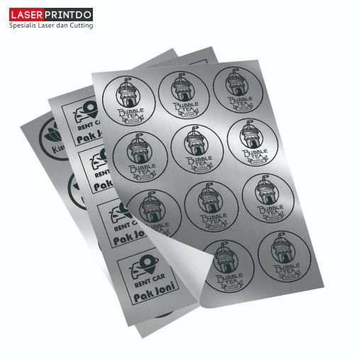 

LASERPRINTDO - Cetak Sticker Label Silver / Stiker Perak / Print Custom Lebel Nama Makanan A3+