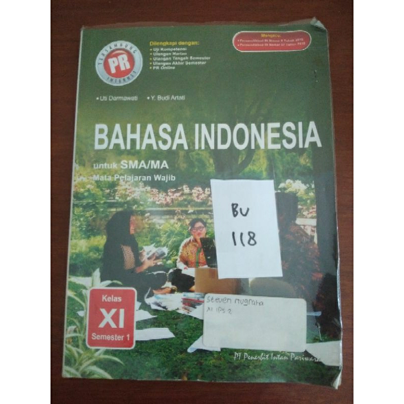 

BAHASA INDONESIA UNTUK SMA/MA KELAS XI SEMESTER 1(BU118)