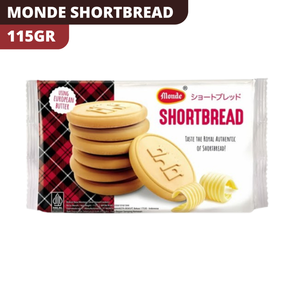 

MONDE SHORTBREAD 115GR TASTE THE ROYALE AUTHENTIC OF SHORTBREAD!