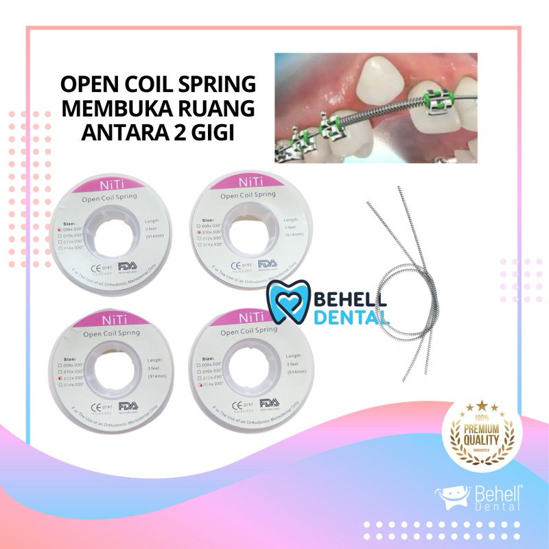 1ROLL HIGH QUALITY KAWAT NITI OPEN COIL SPRING FDA OCS // Wire Dental Ortho Bracket Behel Gigi