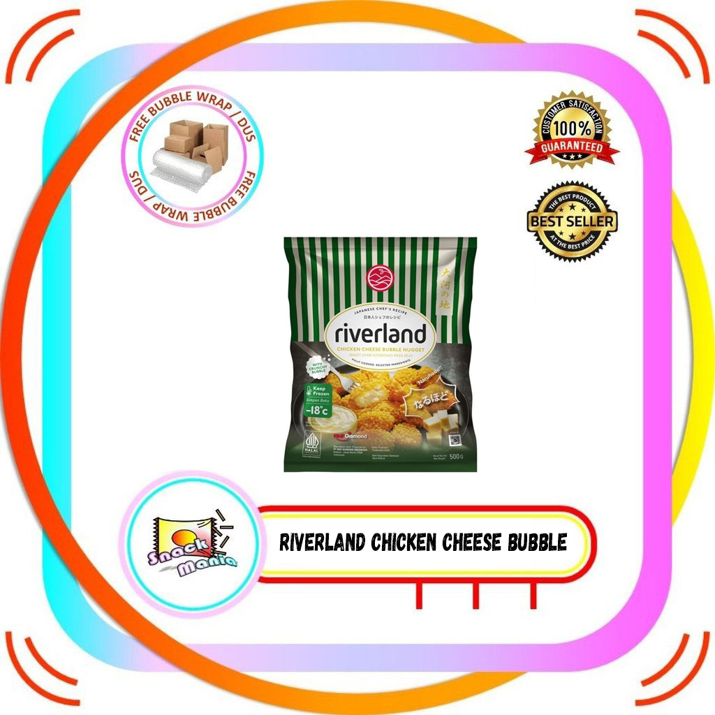 

Riverland Chicken Cheese Bubble Nugget 500 gr Nuget Ayam