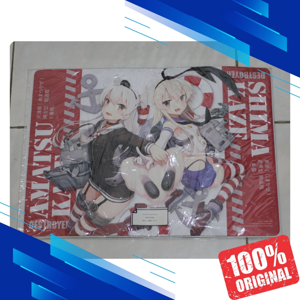 Mousepad Deskmatt Deskmat Kantai Collection Kancolle Shimakaze & AmatsuKaze  ORIGINAL MIB