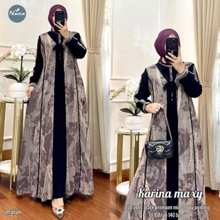 Unik Karina Maxy / Karina Dress / Gamis Karina / Standart & Jumbo (Label Madani)