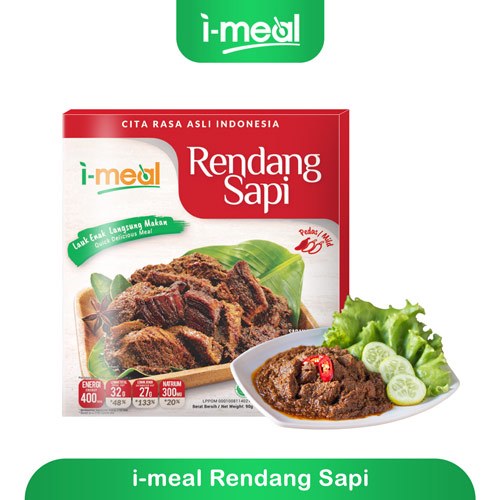 

I-Meal Rendang Sapi siap saji 100 gr imeal makanan instan makanan siap saji makanan bernutrisi makanan sehat