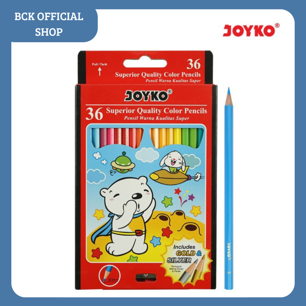 

Pensil Warna / Color Pencil Joyko CP-36PB (Set)