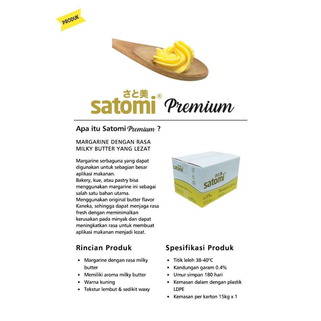 

Satomi Margarine Premium repack 500gr