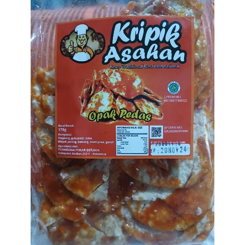 

KERIPIK OPAK PEDAS ASAHAN