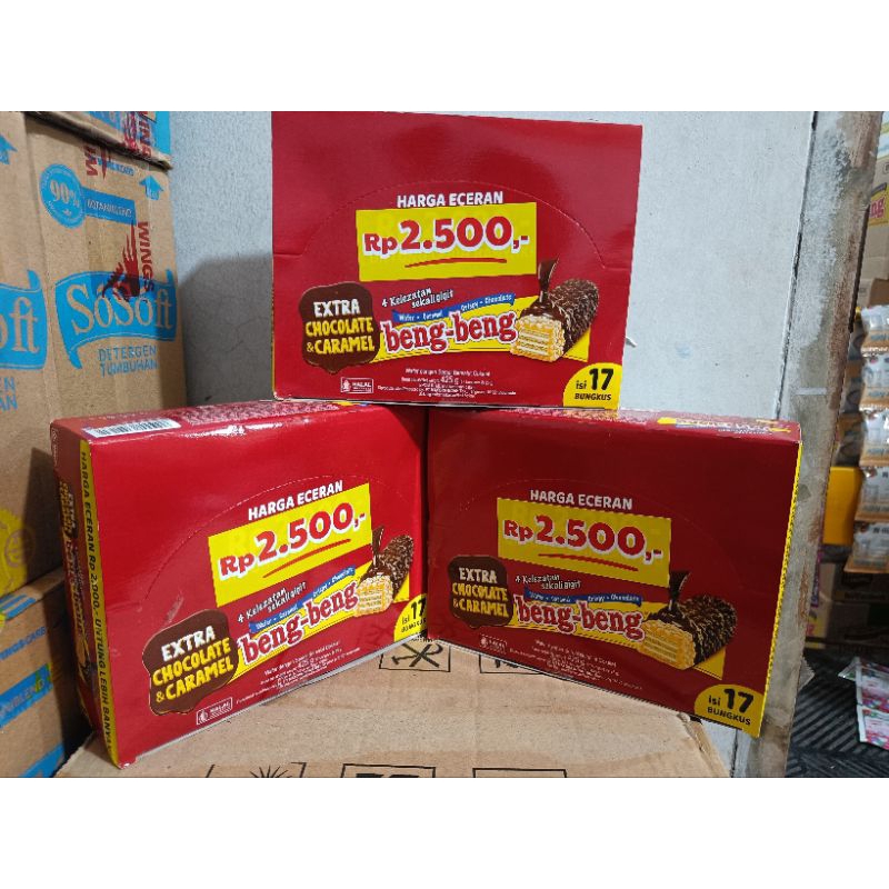 

Beng Beng Chocolate 25gr [ KEMASAN BARU 17 PCS ISI LEBIH BESAR ]