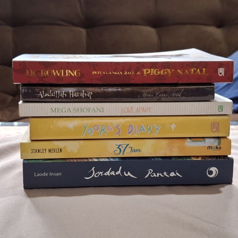 PRELOVED NOVEL BUKU BEKAS ORI - SERDADU PANTAI, 37 JAM STANLEY MEULEN, YOORA'S DIARY, MISTERI LEMARI