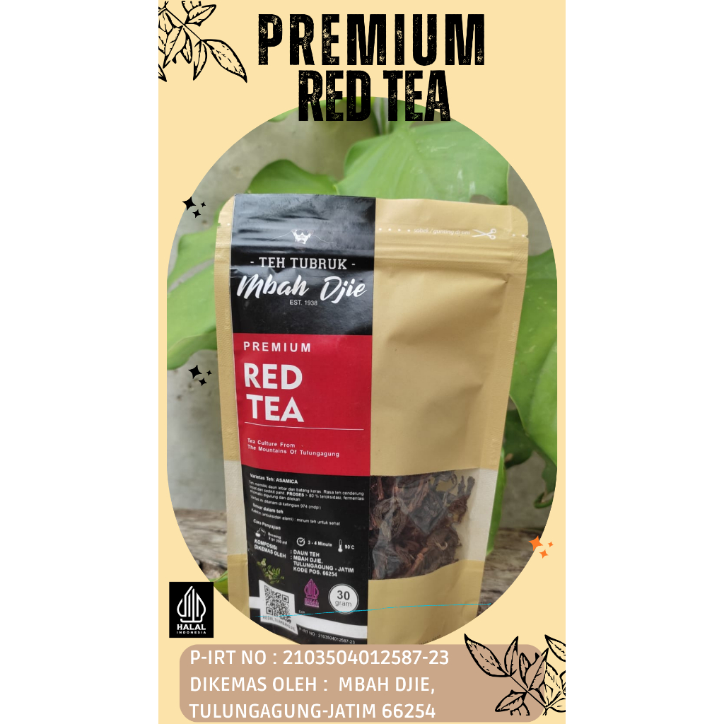 

Teh tubruk mbah djie red tea 30GR