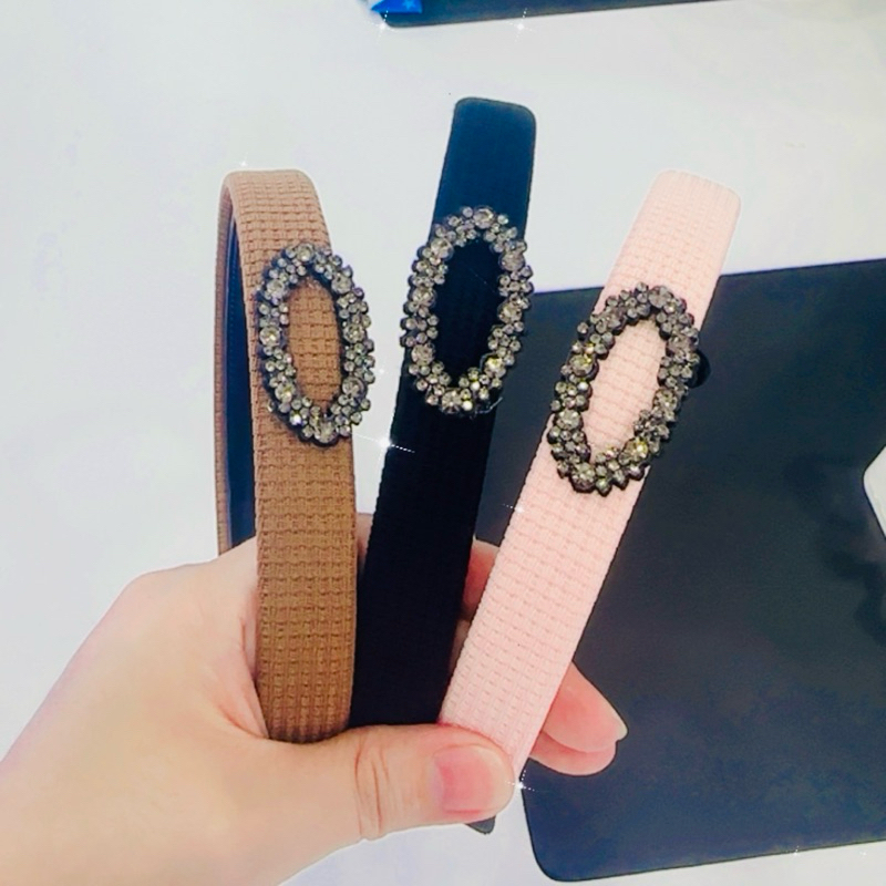 Bando Bandana Korea Tipis Mata Diamond Wanita Dewasa