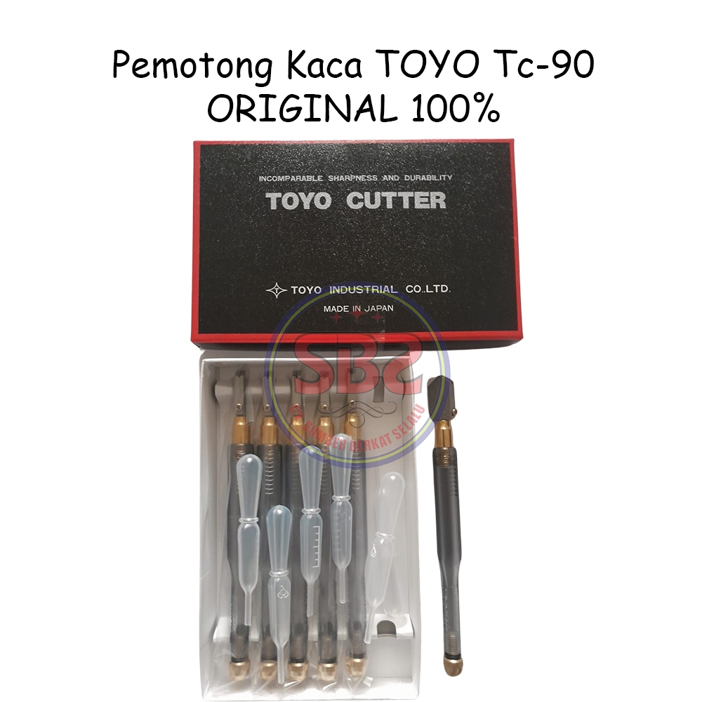 TOYO Pemotong Kaca Toyo TC 90 Asli Alat Pemotong Kaca Original Toyo TC90 Glass Cutter Pisau Kaca