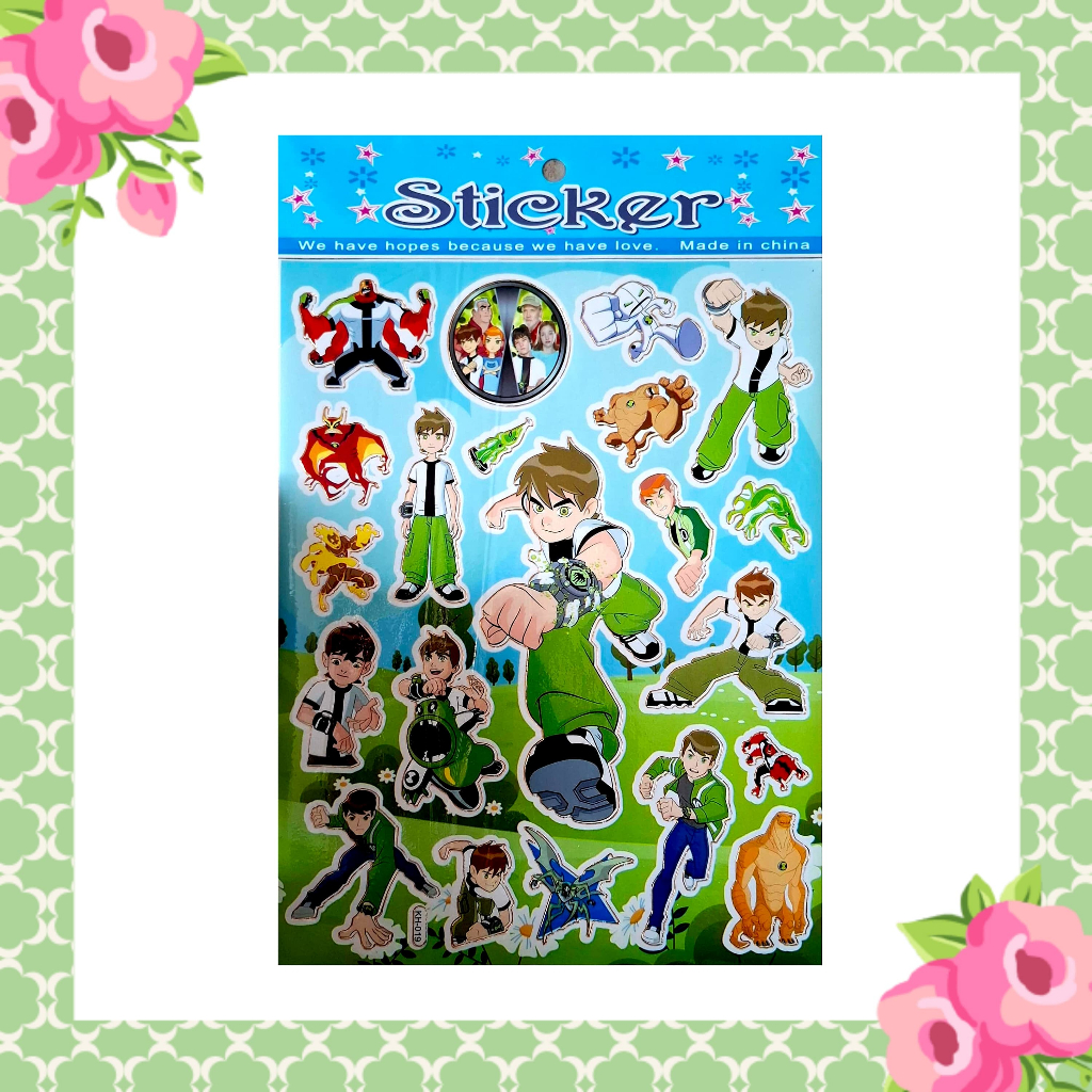 

[KH] Gambar Tempel Laser Sticker Stiker Laser Anak Karakter Kartun Ben 10