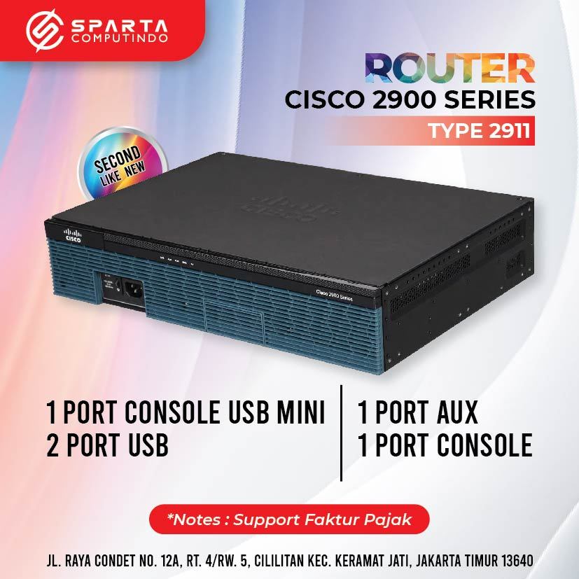 Promo ROUTER CISCO 2900 series Type 2911