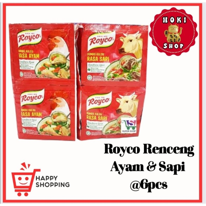 

Royco Sapi & Ayam Sachet Per -6pcs @8gr / Royco Ayam / Royco Renceng