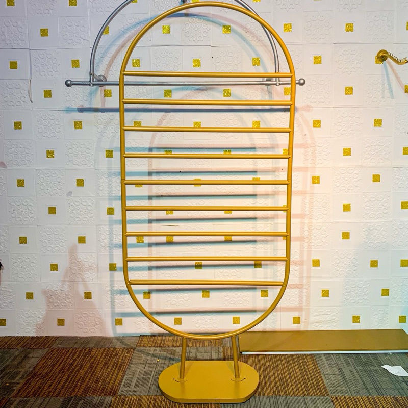 StandHanger Pashmina Hijab Kekinian Model Oval | Gantungan Kerudung Oval Butik Premium Terbaru | Sta