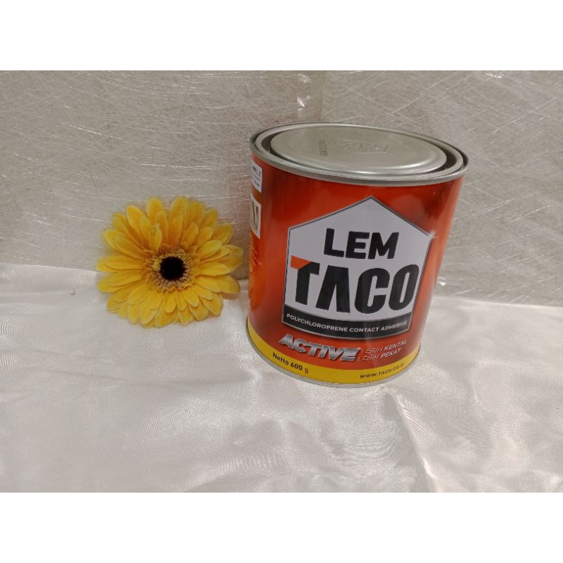 Taco active lem kuning serbaguna 600gr / Lem Hpl,karpet,kayu,vinyl