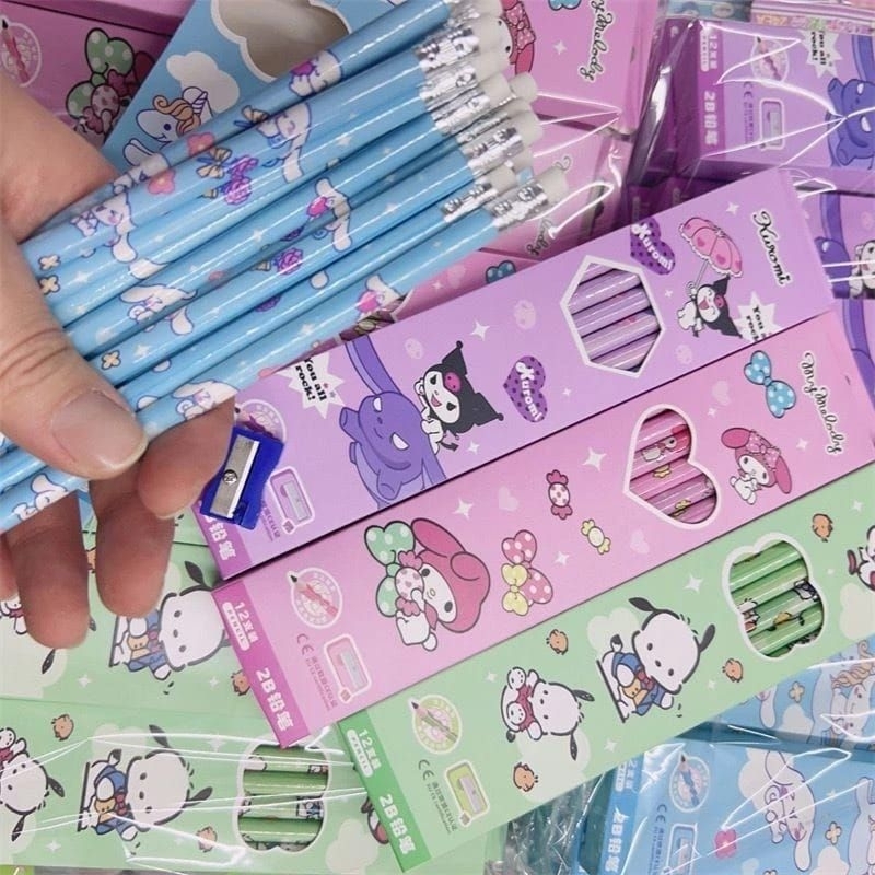 

Pensil 2B pensil anak pensil sanrio pensil cinnamoroll pensil kuromi pensil kayu pensil melody pensil sekolah