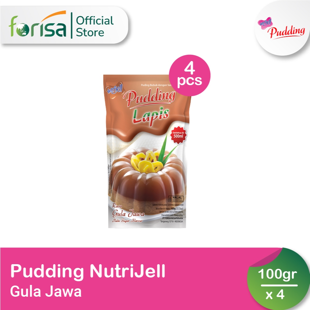 

Pudding Nutrijell Lapis Rasa Gula Jawa 100 gr 4 Pcs