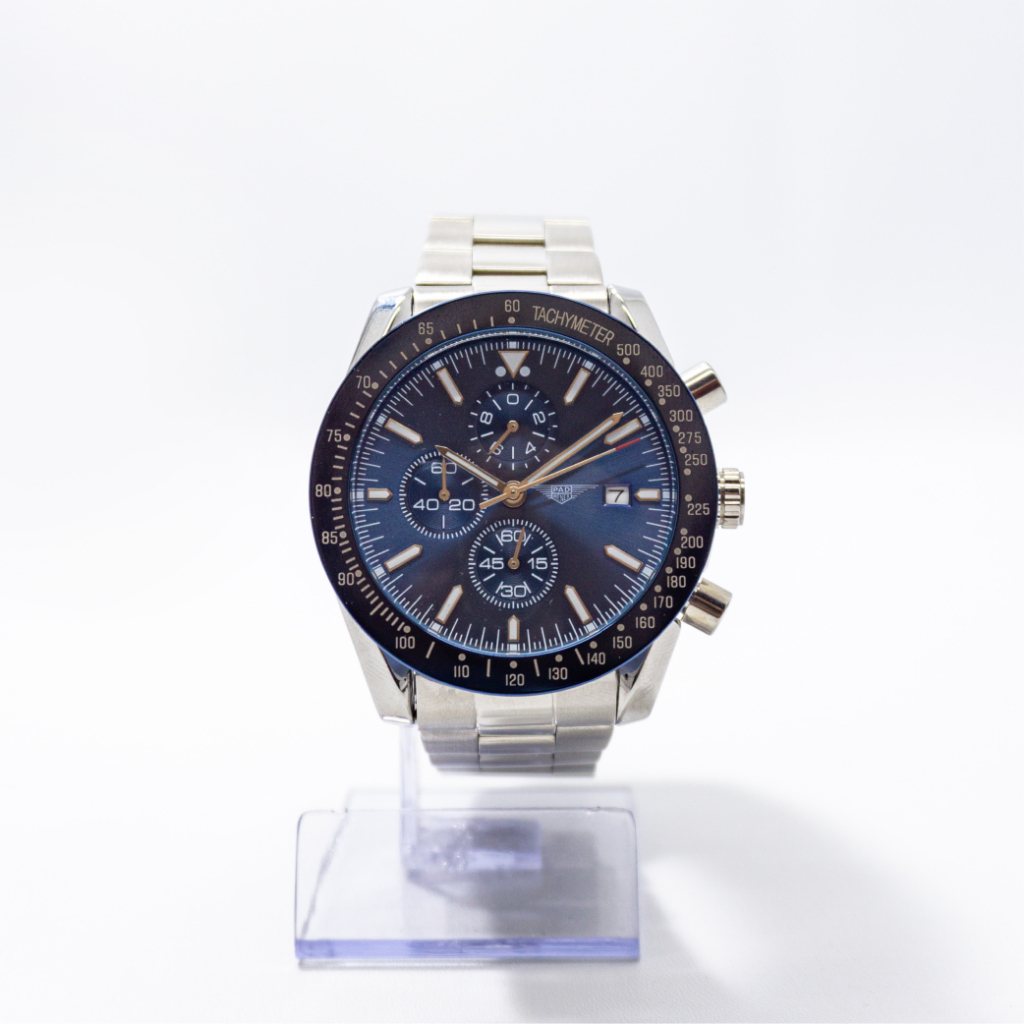 PAD HENER TURQUOISE Jam Tangan Unisex Stainless Steel Original Anti Air Rantai Mewah Biru Luxury Chr