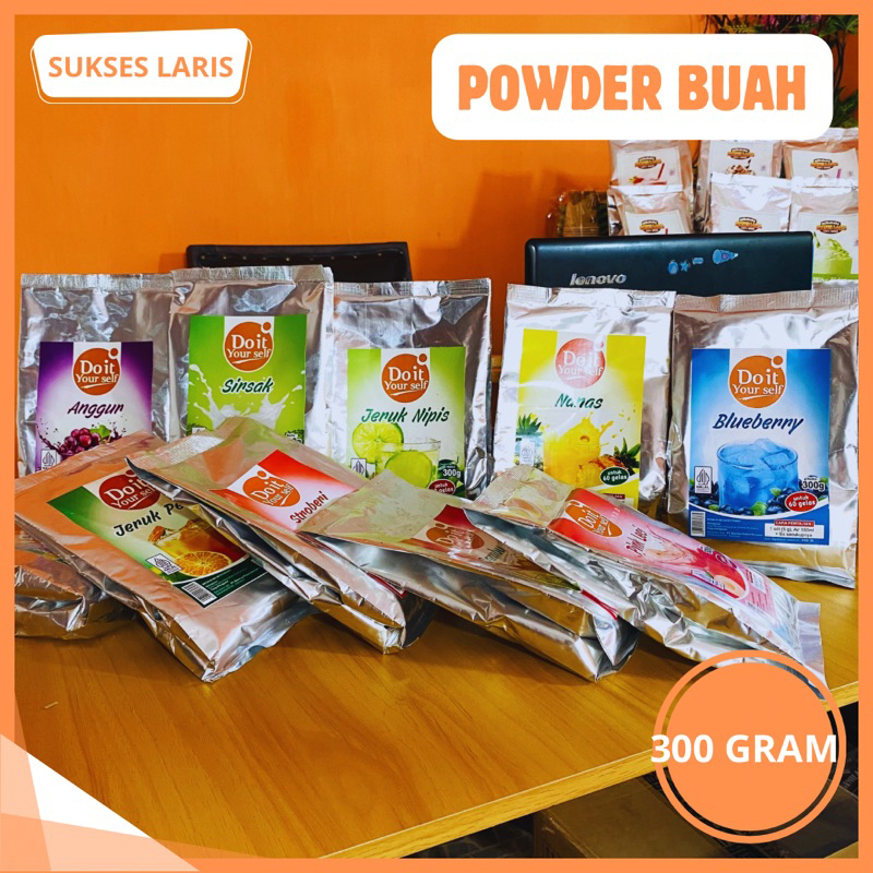 SERBUK MINUMAN RASA BUAH | BUBUK MINUMAN UNTUK CAMPURAN TEH DAN ANEKA ES | POWDER MINUMAN BUAH | POW