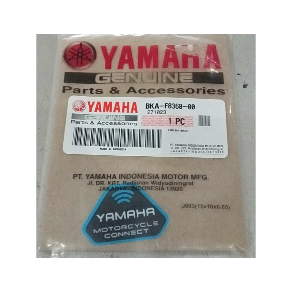 EMBLEM / STIKER Y CONNECT / EMBLEM YAMAHA MOTORCYCLE CONNECT - ALL NEW NMAX / ALL NEW R15 CONNECTED 