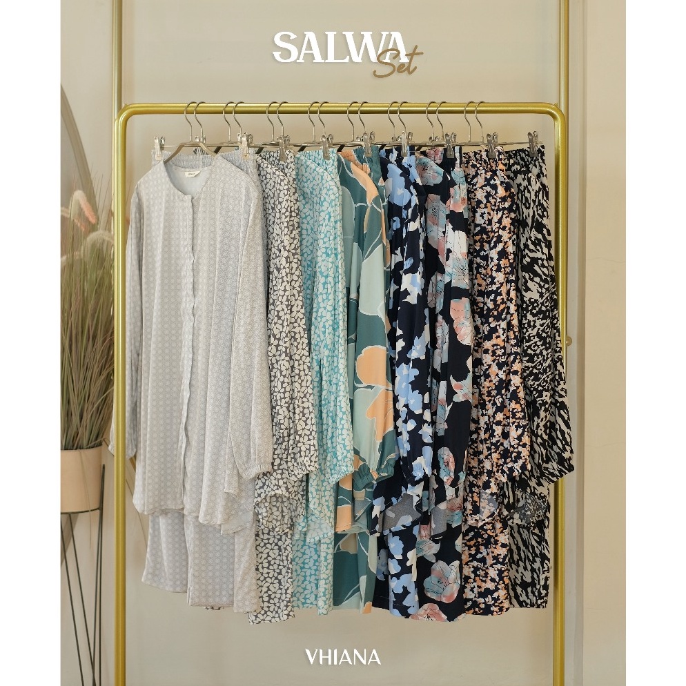 Penawaran Terbaik Salwa Set by Vhiana  Setelan lengan panjang  One set rayon Premium