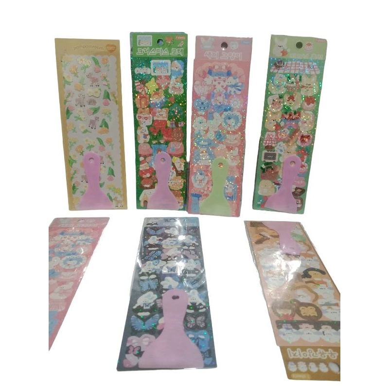 

30 PCS Sticker spatula / stiker sekrup mainan naak