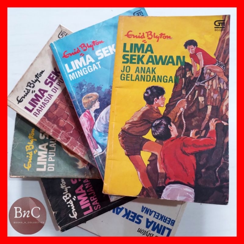 Novel Lima Sekawan Enid Blyton bekas