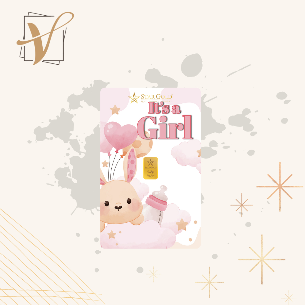 Logam Mulia StarGold Baby GIRL 03 NEW Series 0.5 Gram dan 1 Gram