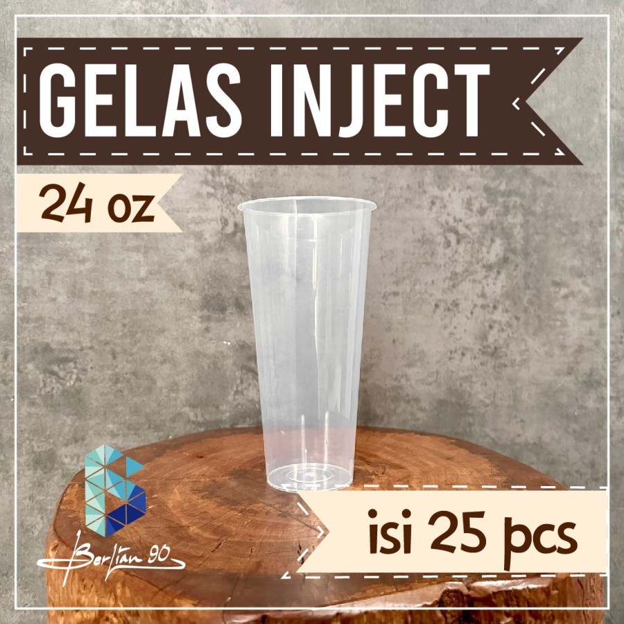 Cup Injection 24oz / Gelas Plastik Tebal