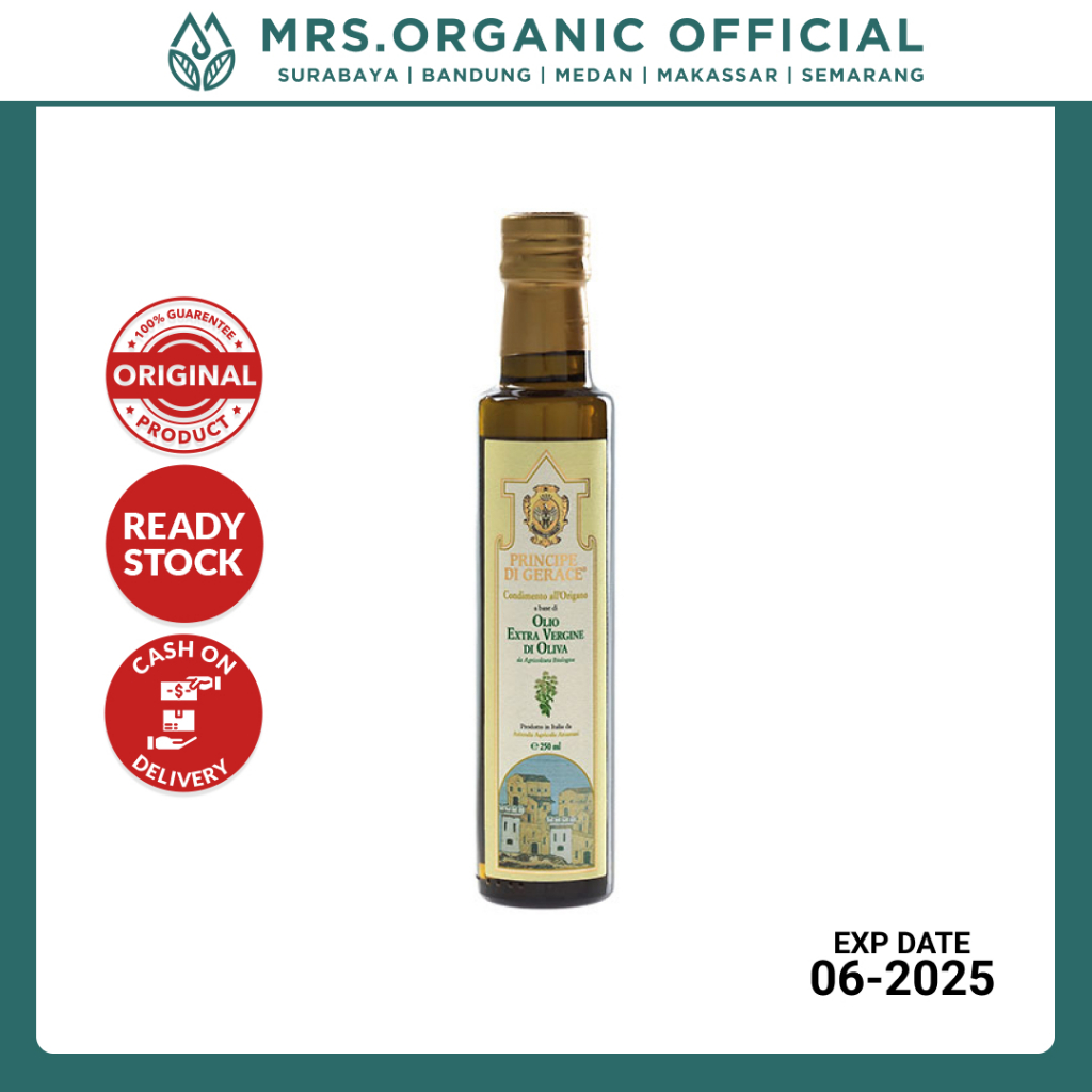 

Minyak Zaitun MEDITERRANEA Foods Organic Extra Virgin Olive Oil Oregano 250ml