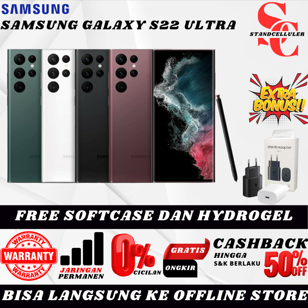 SEIN | Samsung Galaxy S22 Ultra | S22 Plus | S22 512GB 256GB 128GB Second Original Resmi Indonesia