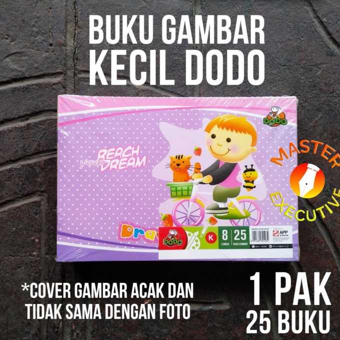 

KODE P8M2 Pak 25 Buku Dodo Buku Gambar Kecil Drawing Book Menggambar