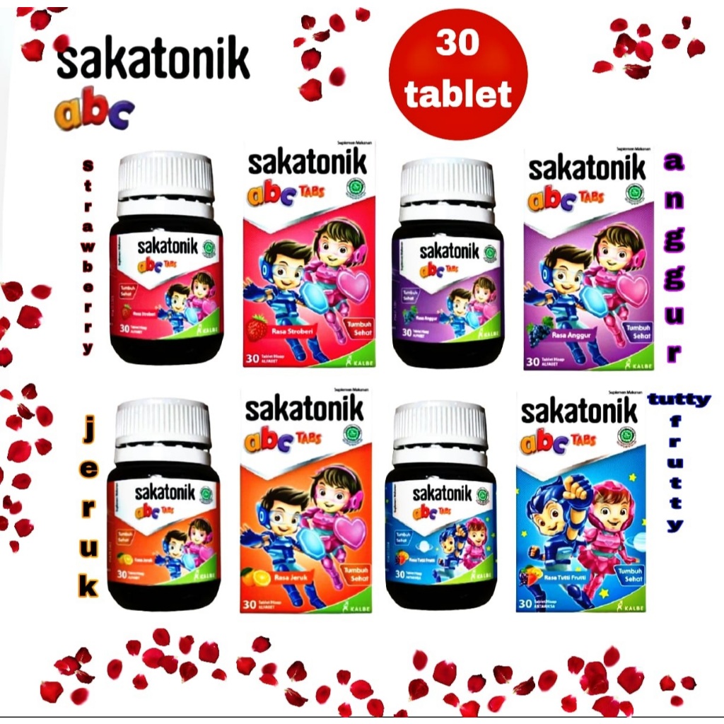 Sakatonik ABC Tablet Hisap Multivitamin Anak Suplemen Makanan 30 tablet