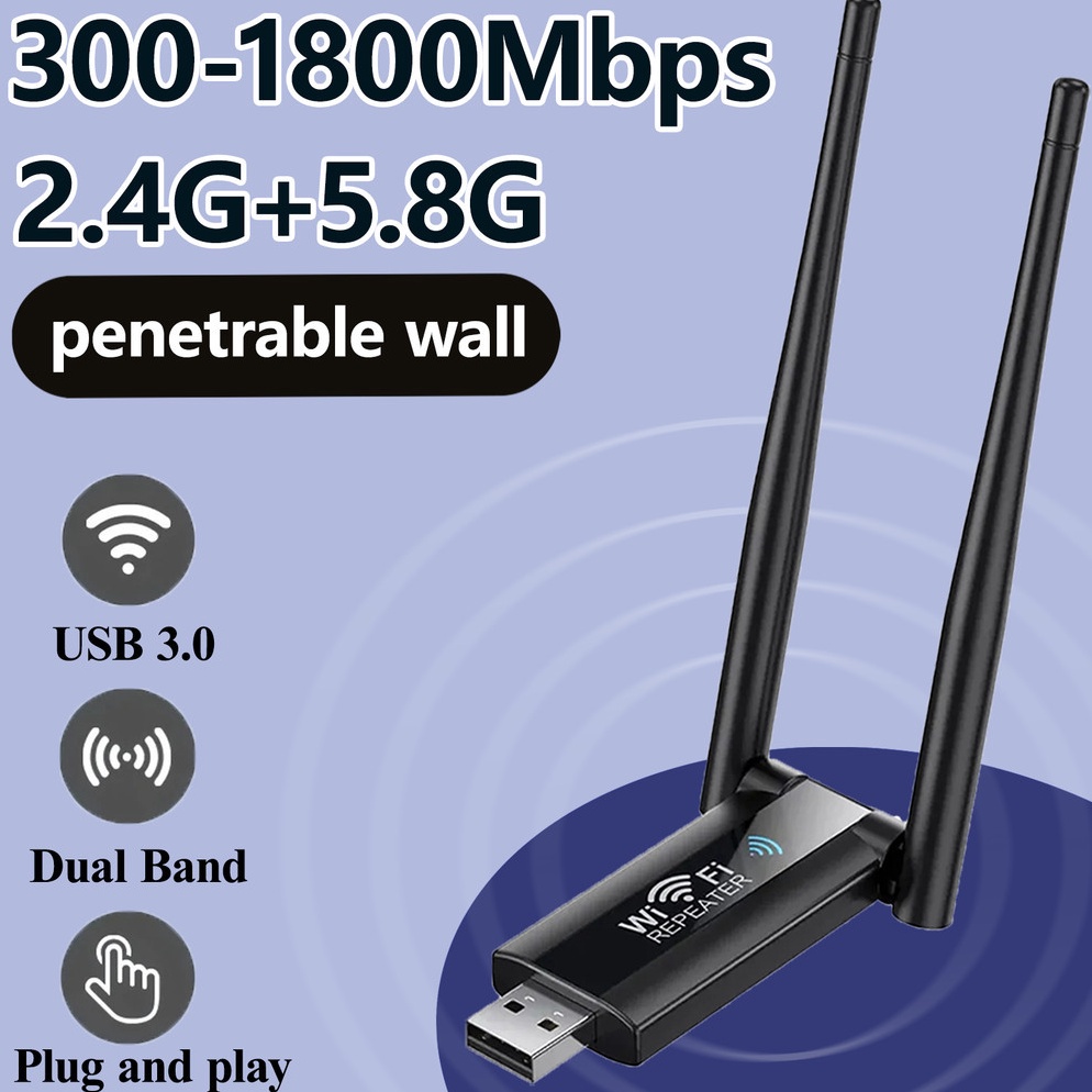 USB Wireless WiFi Repeater Extender Router WiFi Signal Amplifier Booster Long Range WiFi Repeater Ac